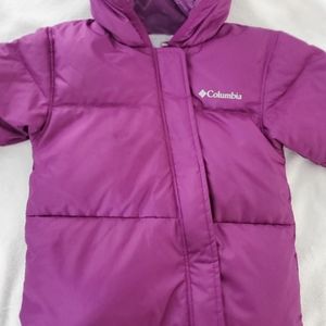 Columbia Royal Purple Infant Snuggly Baby Bunting 6-12